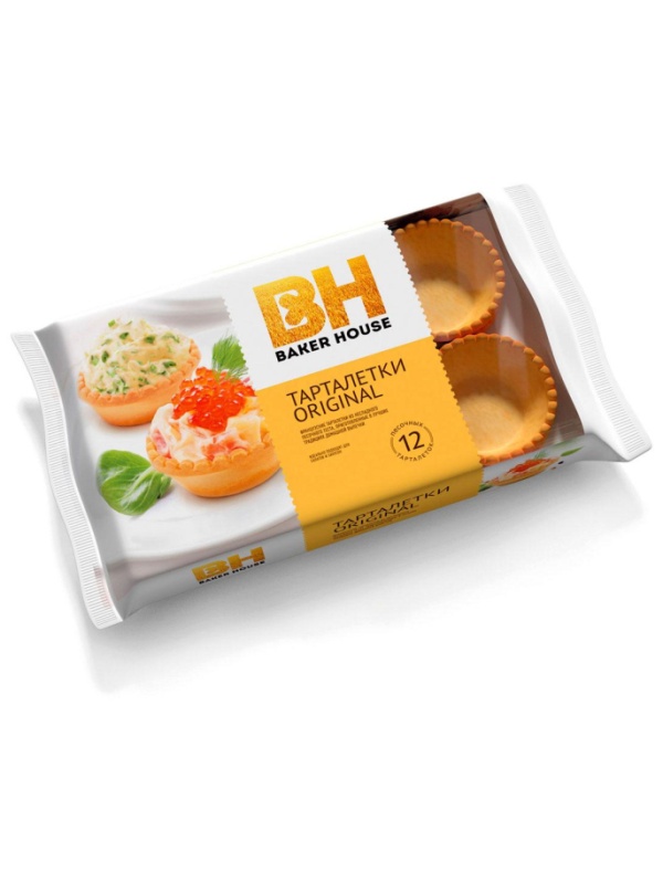 Тарталетки Baker House из песочного теста оригинальные, 180гр