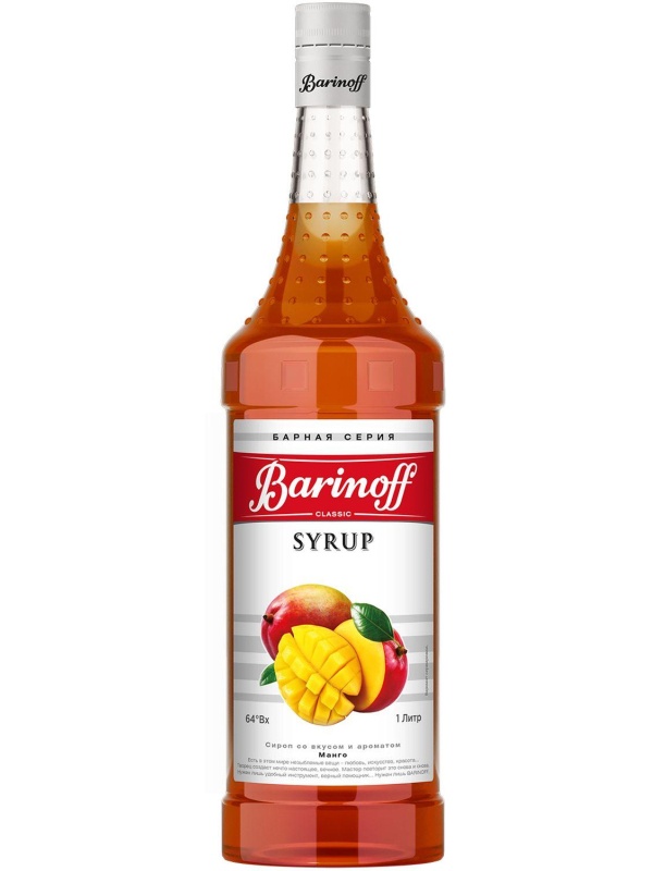 Сироп Barinoff манго, 1л 6шт/уп