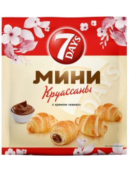 Круассан 7DAYS мини c кремом какао 10шт/уп 265г