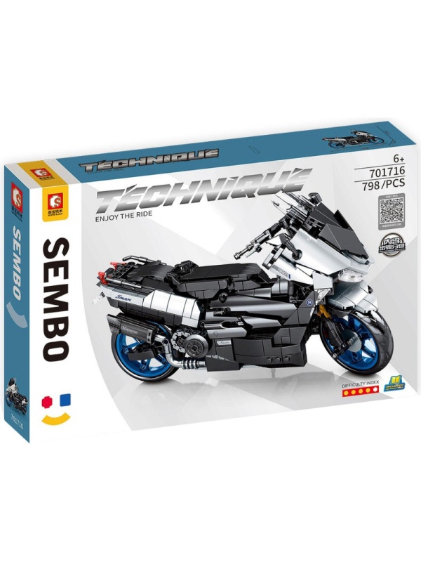 Конструктор Sembo Block 701716, максискутер, 798 деталей