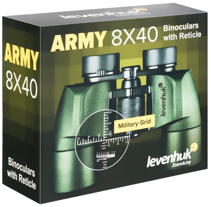Бинокль Levenhuk Army 8x40 с сеткой, 81931