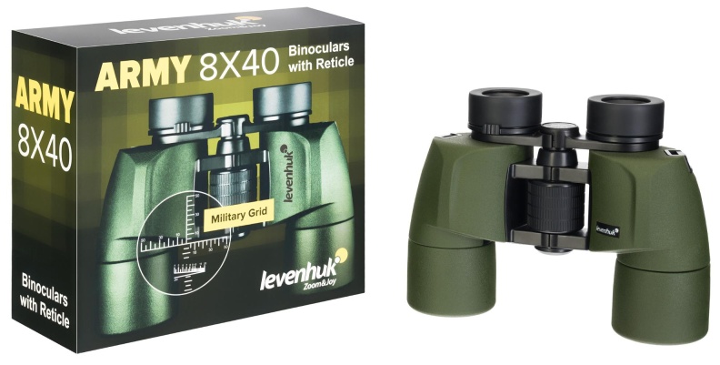 Бинокль Levenhuk Army 8x40 с сеткой, 81931