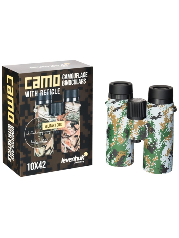 Бинокль Levenhuk Camo Dots 10x42 с сеткой, 81925