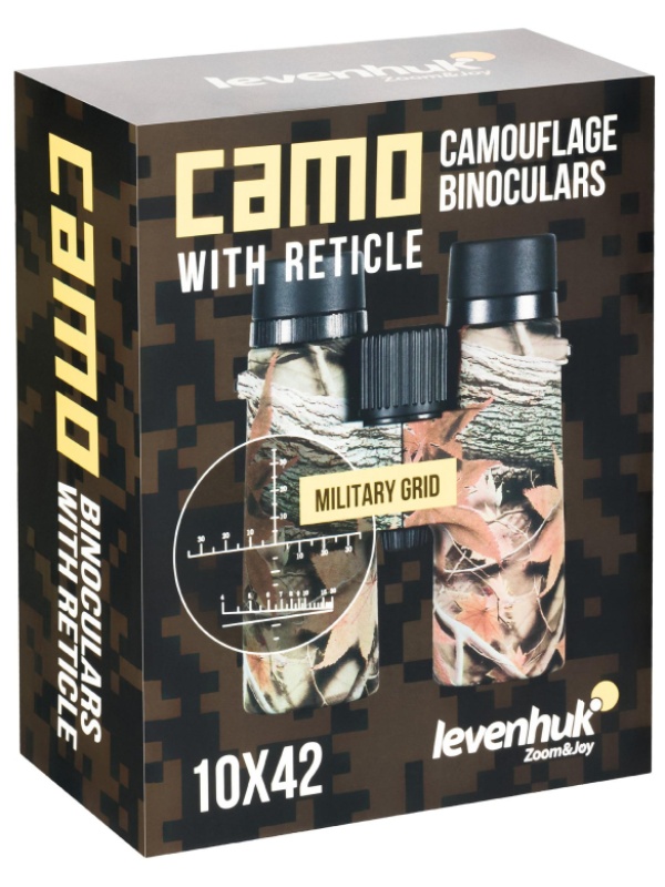 Бинокль Levenhuk Camo Dots 10x42 с сеткой, 81925