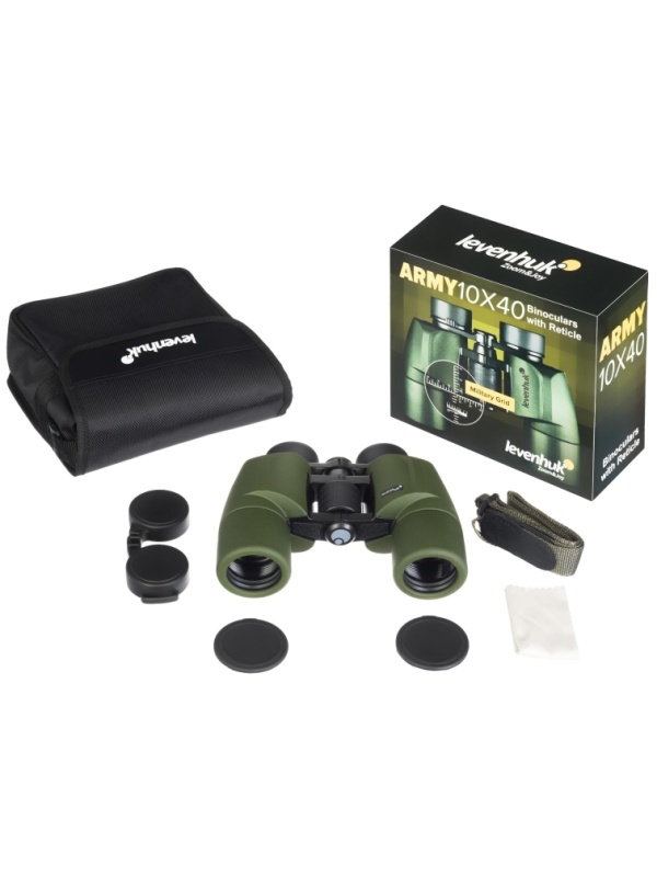 Бинокль Levenhuk Army 10x40 с сеткой, 81932