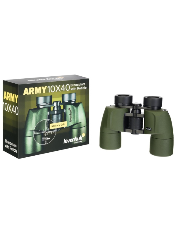 Бинокль Levenhuk Army 10x40 с сеткой, 81932