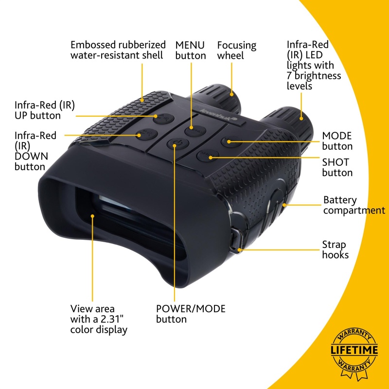 Бинокль цифровой ночного видения Levenhuk Halo 13X, 77663