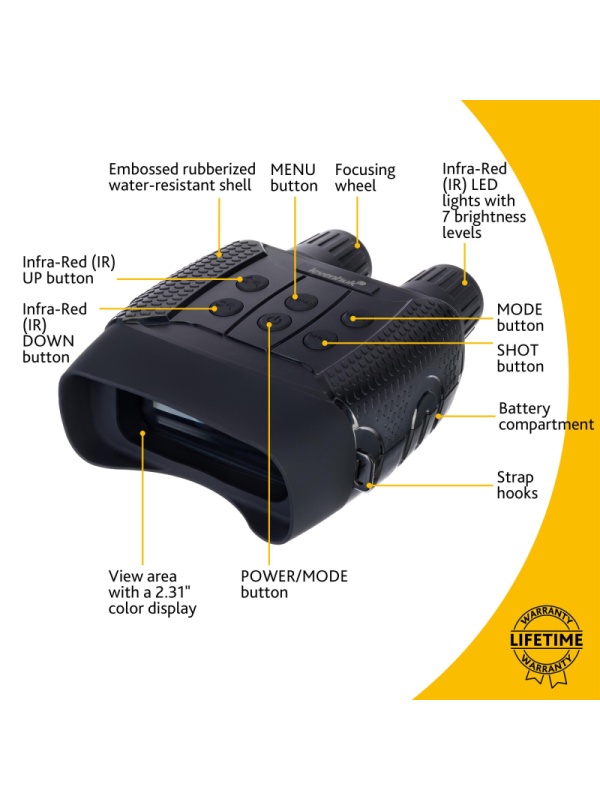 Бинокль цифровой ночного видения Levenhuk Halo 13X, 77663