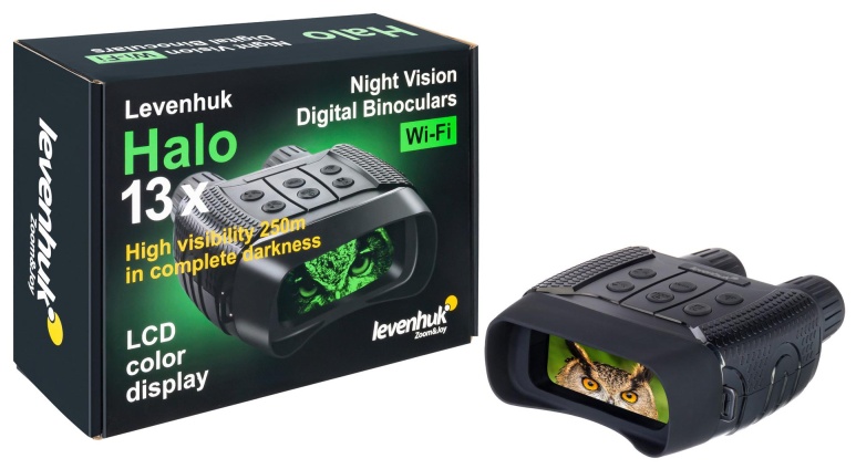 Бинокль цифровой ночного видения Levenhuk Halo 13X Wi-Fi, 77664