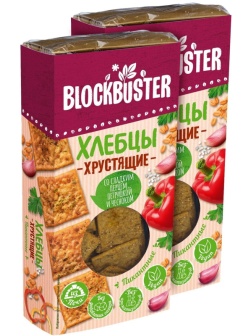 Хлебцы пикантные со сладким перцем, петрушкой и чесноком, 160г,  80гx2шт/уп