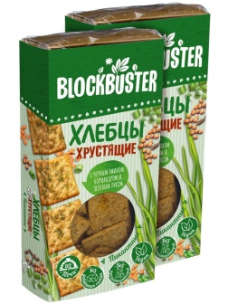 Хлебцы пикантные с черн.тмином, кориандром и зелен.луком 160г,  80гx2шт/уп