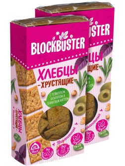 Хлебцы пикантные с розмарином, базиликом и оливк.маслом 160г,  80гx2шт/уп