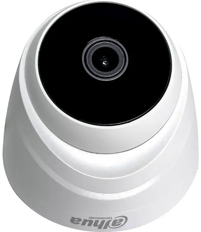 Видеокамера Dahua DH-HAC-T1A21P-0280B 2.8-2.8мм HD-CVI HD-TVI цв.корп:белый