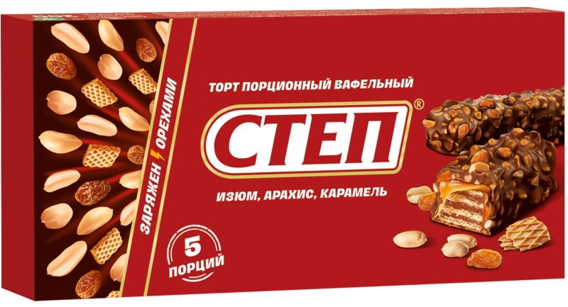 Торт вафельный СТЕП MIX 200гр