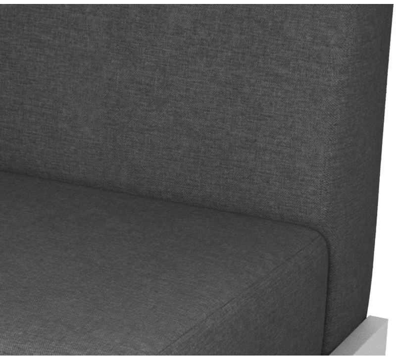 Модуль прямой MV_Комус Мебель Basis  3-мест. (BS3) тк.Tempo 9 серый