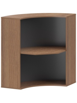 Модуль угловой PT Арго стойка А-550 орех гварнери (А-550+лист ДВП)