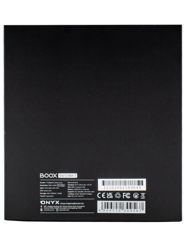 Книга электронная ONYX BOOX Go Color 7 (черная)