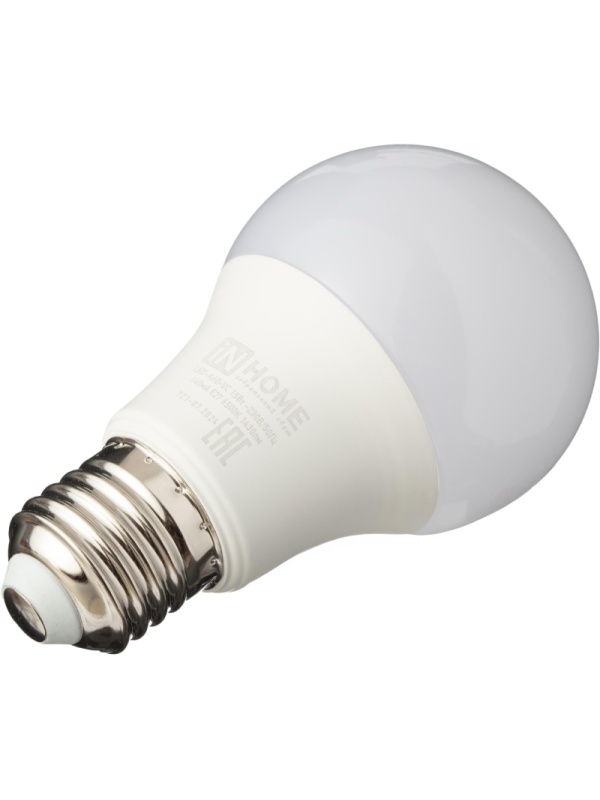 Лампа светодиодная LED-A60-VC 15Вт 230В Е27 6500К 1430Лм IN HOME