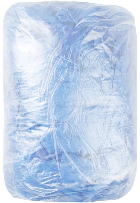 Бахилы н/с, п/э с 2й резин. текст. 3,9г ПНД2-8/8/2р-С-С 50 пар/уп