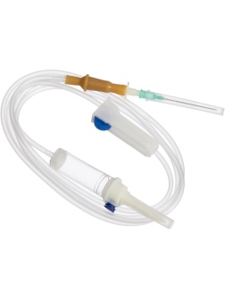 Система переливания р-ров одноразовая с иглой, 21G(0,8x40), 150см, 25 шт/уп