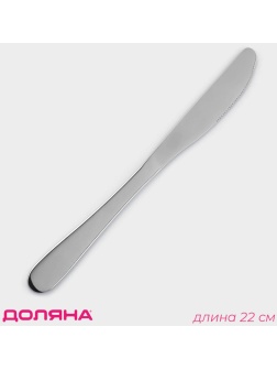 Нож столовый из коррозионно-стойкой стали Доляна «Таун», длина 22 см