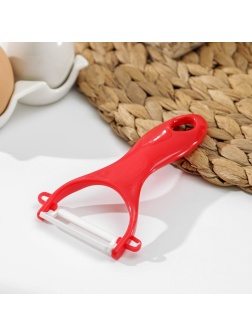 Овощечистка керамическая Доляна «Солнечная», 13 см, цвет МИКС