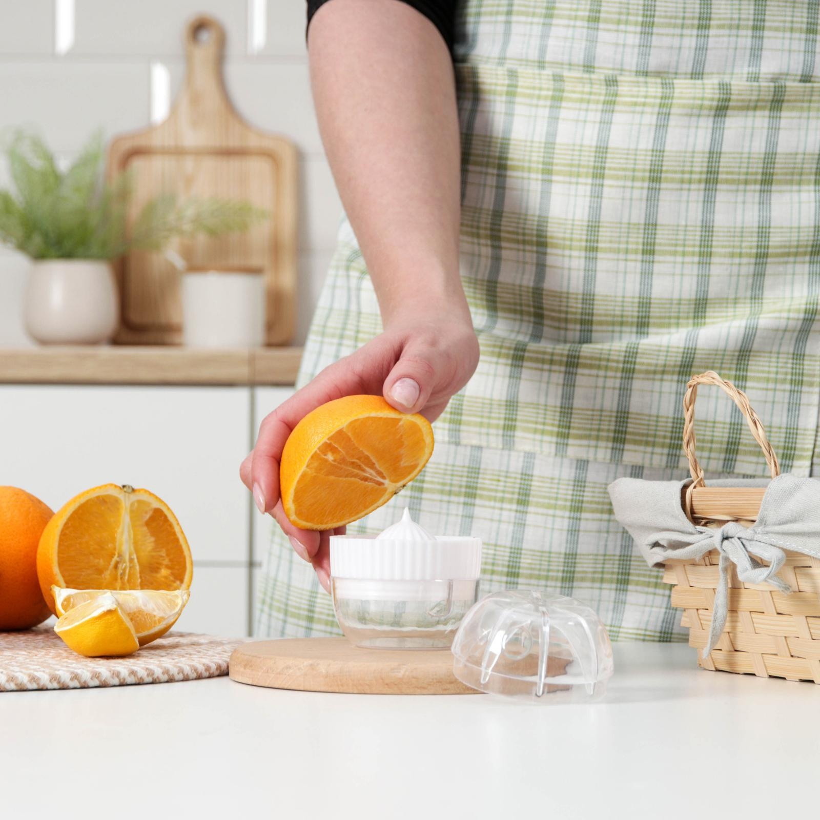 Ручная соковыжималка для цитрусовых с лотком и крышкой
