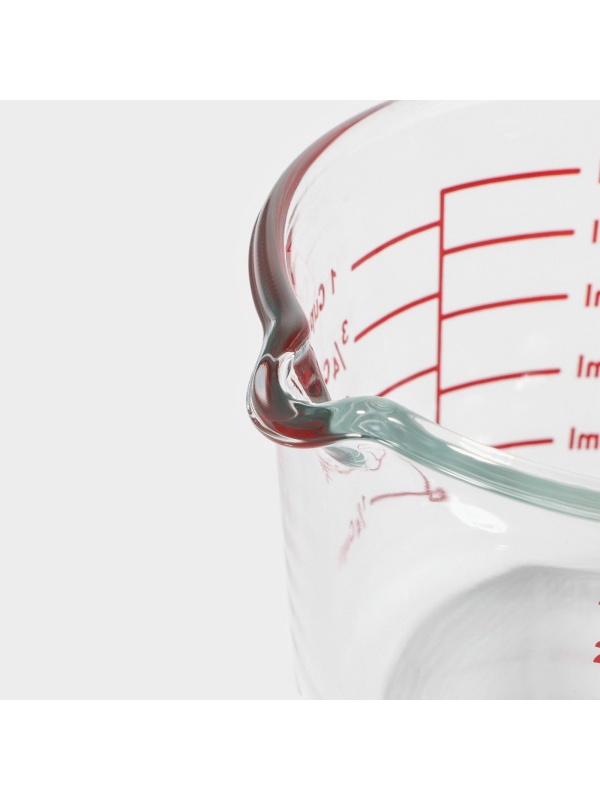 Кувшин мерный из жаропрочного стекла Доляна «Классика», 250 мл, 14×10,5×7 см
