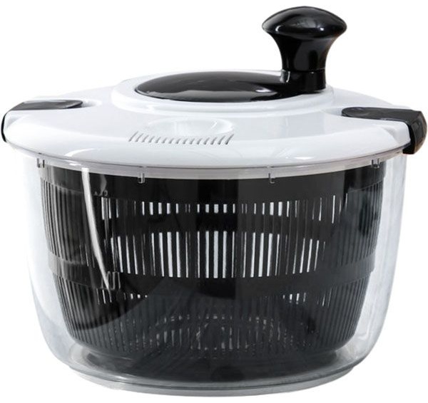 Центрифуга для сушки зелени;пластик;5л;D=25,H=22см;черный,белый