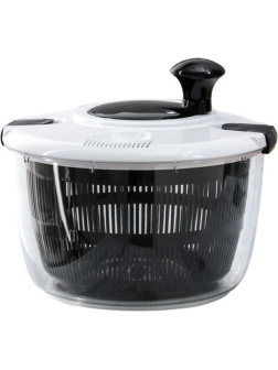 Центрифуга для сушки зелени;пластик;5л;D=25,H=22см;черный,белый