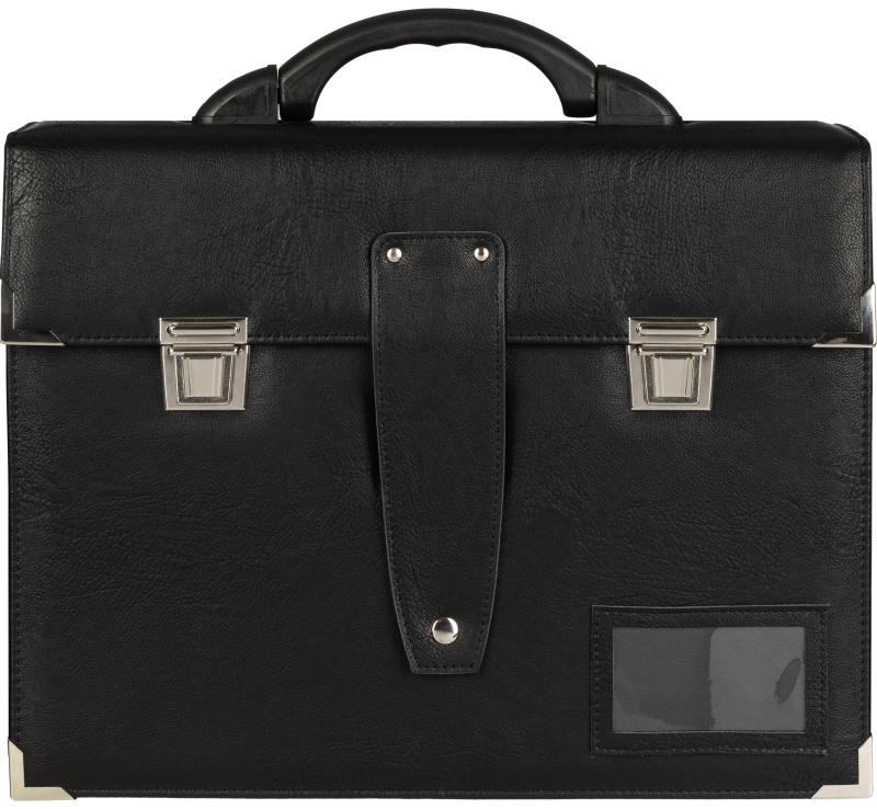 Портфель ГРИФ К мод. 1027/2 черный экокожа