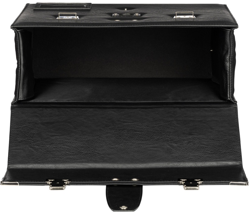 Портфель ГРИФ К мод. 1027/2 черный экокожа