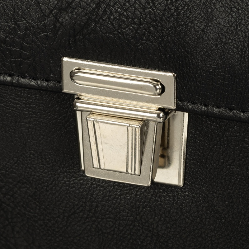 Портфель ГРИФ К мод. 1027/2 черный экокожа