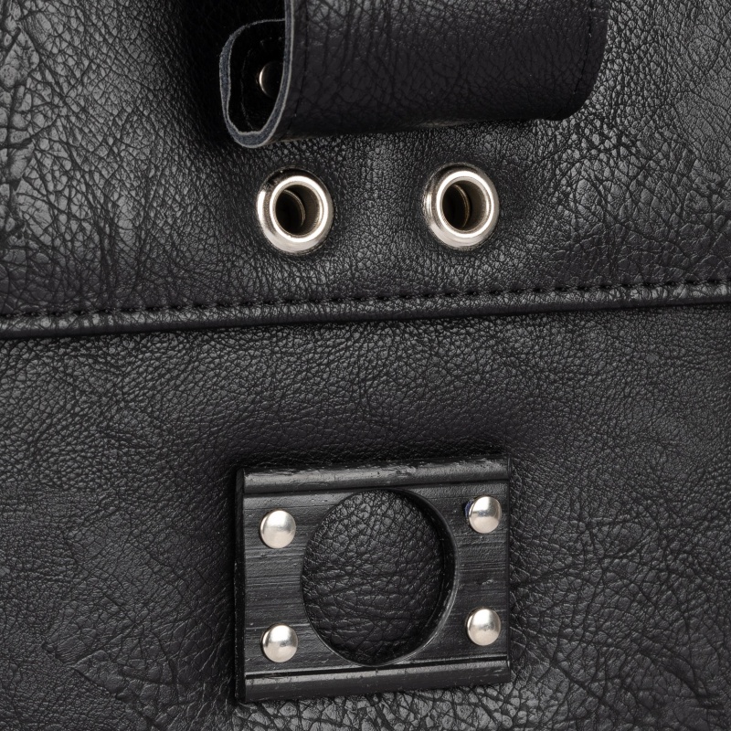 Портфель ГРИФ К мод. 1027/2 черный экокожа