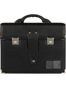 Портфель ГРИФ К мод. 1027/2 черный экокожа