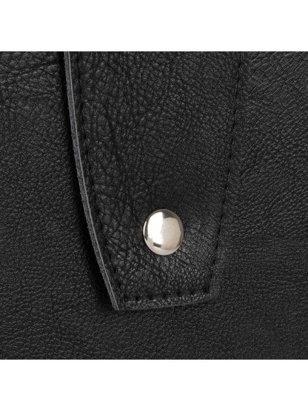 Портфель ГРИФ К мод. 1027/2 черный экокожа