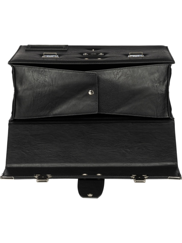 Портфель ГРИФ К мод. 1027/2 черный экокожа