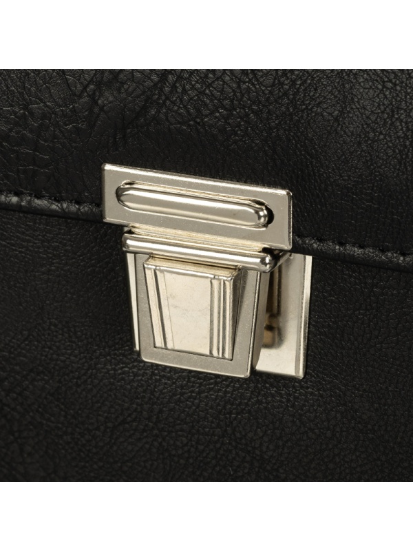 Портфель ГРИФ К мод. 1027/2 черный экокожа