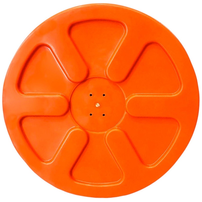 Зеркало дорожное сферическое светоотражающее Turbosky 800 мм с козырьком