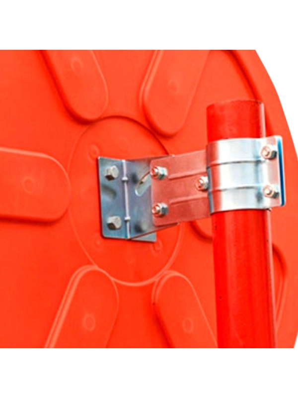 Зеркало дорожное сферическое светоотражающее Turbosky 800 мм с козырьком