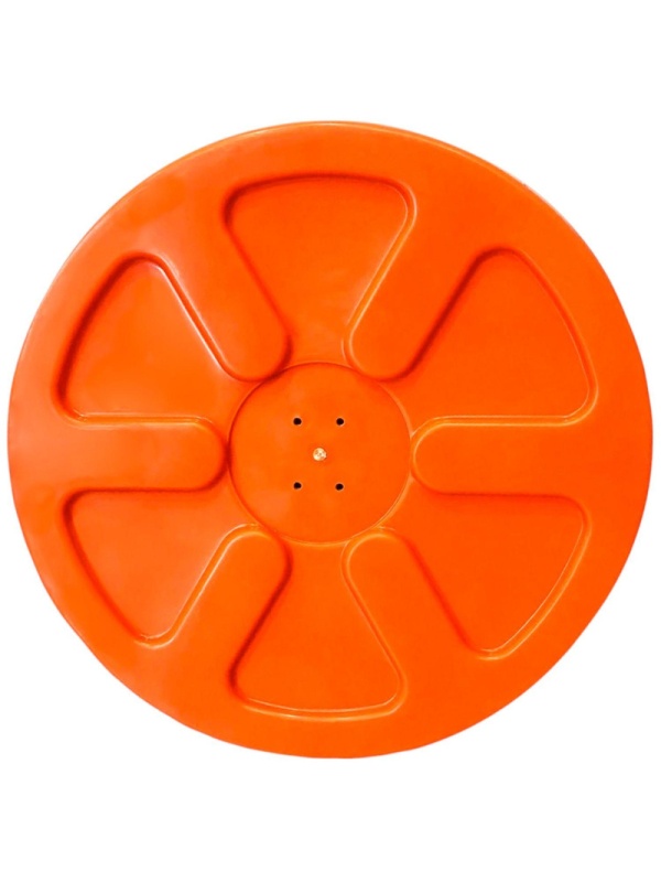 Зеркало дорожное сферическое светоотражающее Turbosky 800 мм с козырьком