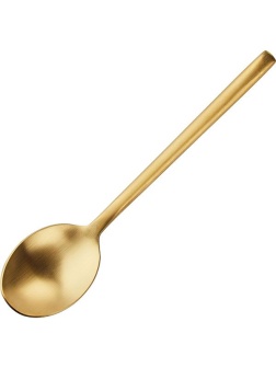 Золотистая столовая ложка «Саппоро бэйсик» - 19,7 см.