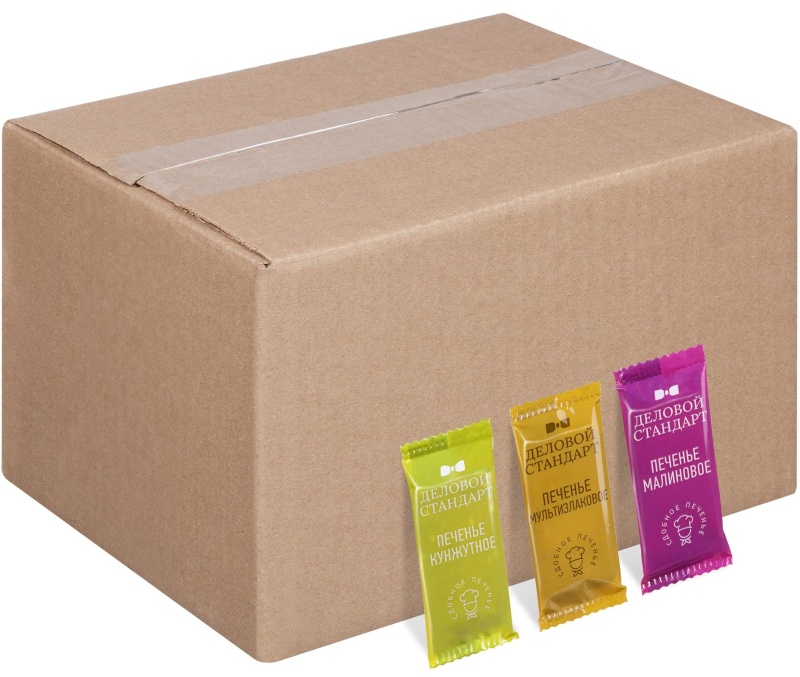 Печенье Деловой Стандарт(Кунжутное,Малиновое,Мультизлковое)инд.уп,300шт/уп
