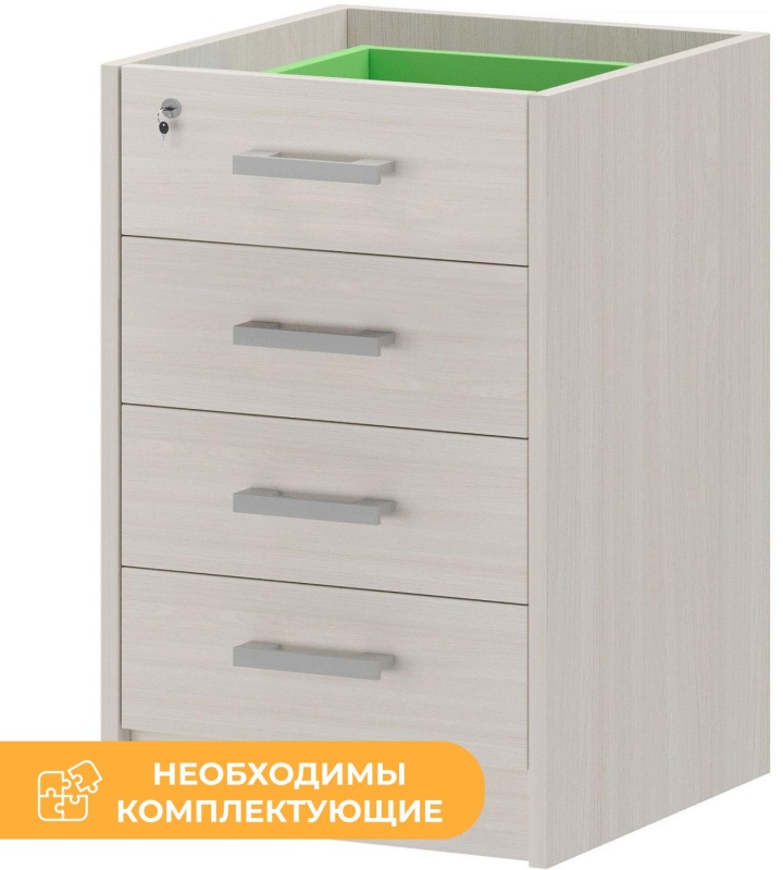 Тумба PT Арго АТ2-05 Каркас тумбы приставной ясень шимо