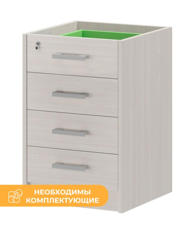 Тумба PT Арго АТ2-05 Каркас тумбы приставной ясень шимо