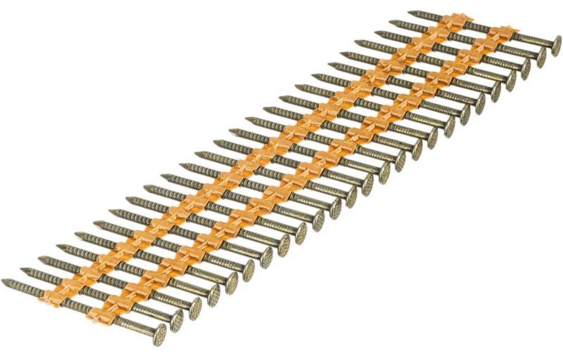 Гвозди для нейлера DENZEL(крашен.)50мм/2,9мм,2000 шт./уп (57692)