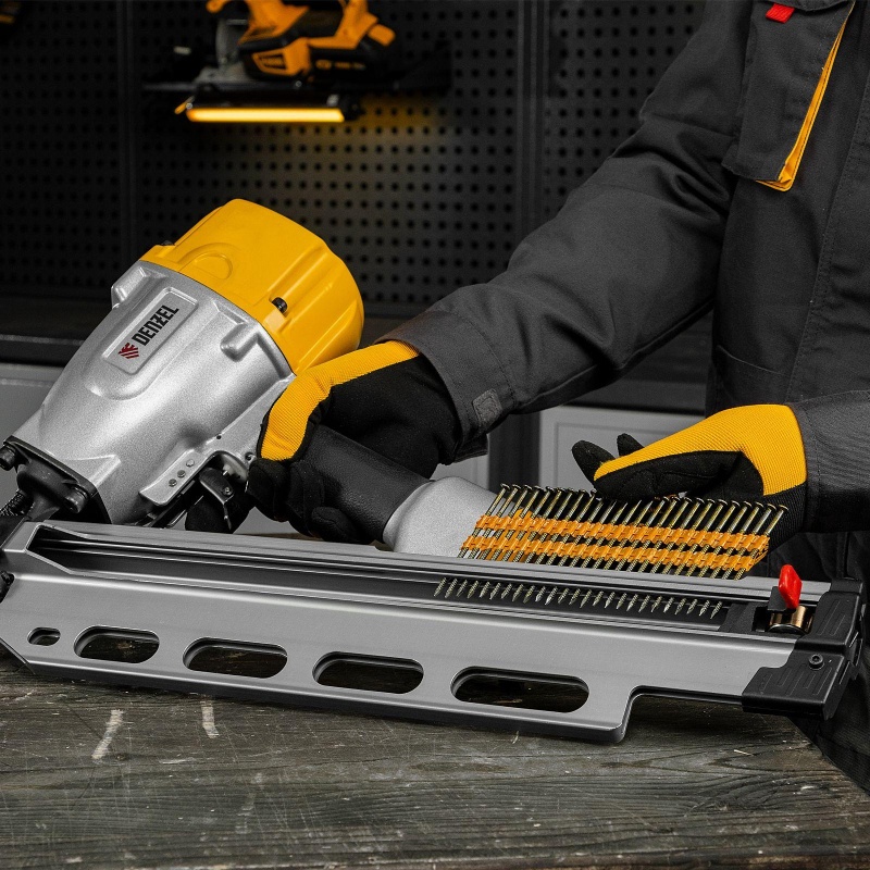 Гвозди для нейлера DENZEL (крашен.)75 мм/3,05мм,2000 шт./уп(57697)