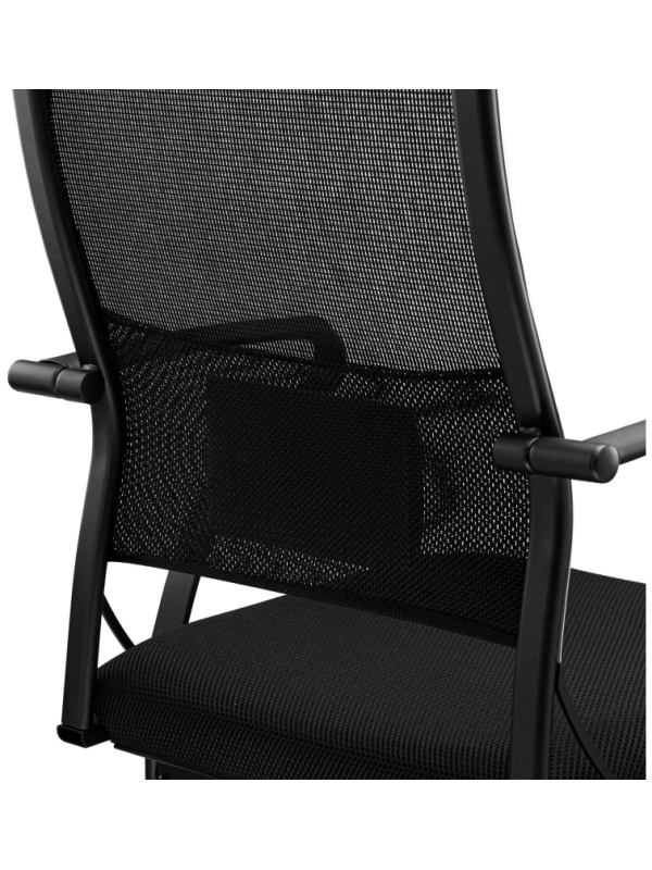 Конференц-кресло MT_Sit Air-180/Km00/Wh00/K15bL(F58),черный