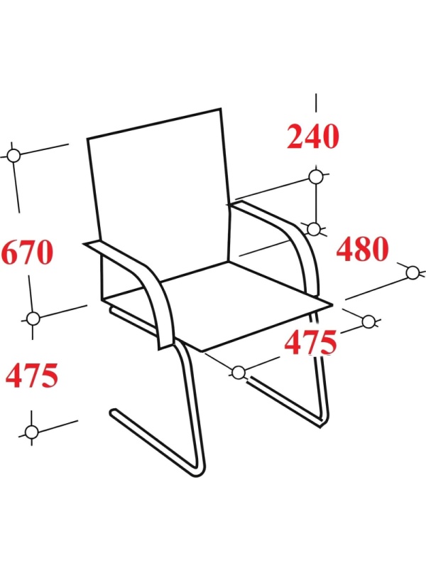 Конференц-кресло MT_Sit Air-180/Km00/Wh00/K15bL(F58),черный