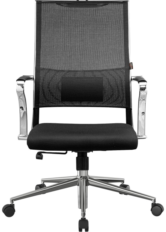 Кресло MT_Sit Air-180/Km00/Wh00/K15cL(M09.B23.G18.W01),черный, хром